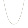 18k White Gold Round Cable Chain (1.50 mm) by Avera Group