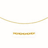 14k Yellow Gold Pendant Chain with Textured Links (3.30 mm)