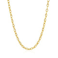14k Yellow Gold Pendant Chain with Textured Links (3.30 mm) by Avera Group