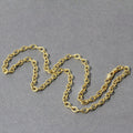 14k Yellow Gold Pendant Chain with Textured Links (3.30 mm) by Avera Group