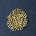 14k Yellow Gold Pendant Chain with Textured Links (3.30 mm) by Avera Group