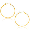 14k Yellow Gold Polished Hoop Earrings (1.5x40mm)