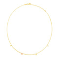 14k Two Tone Gold Love Necklace by Avera Group