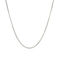 Sterling Silver Rhodium Plated Octagonal Snake Chain 0.9mm by Avera Group