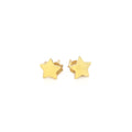 14k Yellow Gold Post Earrings with Stars(6.5mm) by Avera Group