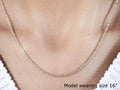 10k Yellow Gold Sparkle Chain 1.50 mm) by Avera Group