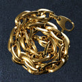 Double Oval Link Chain Bracelet in 14k Yellow Gold by Avera Group