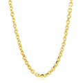 14k Yellow Gold Diamond Cut Cable Link Chain (3.70 mm) by Avera Group