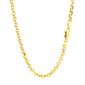 14k Yellow Gold Diamond Cut Cable Link Chain (3.70 mm) by Avera Group