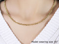 14k Yellow Gold Diamond Cut Cable Link Chain (3.70 mm) by Avera Group