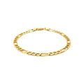 14k Yellow Gold Lite Figaro Bracelet (4.70 mm) by Avera Group