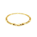 14k Yellow Gold Lite Figaro Bracelet (4.70 mm) by Avera Group