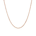 14k Rose Gold Singapore Chain (1.10 mm) by Avera Group