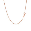 14k Rose Gold Singapore Chain (1.10 mm) by Avera Group