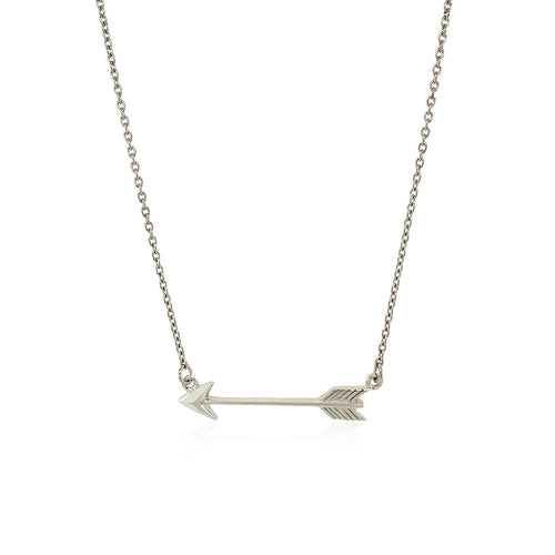 Necklace with Arrow in Sterling Silver by Avera Group