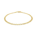 3.2mm 14k Yellow Gold Mariner Link Anklet by Avera Group