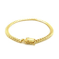 14k Yellow Gold Classic Miami Cuban Solid Bracelet (4.90 mm) by Avera Group