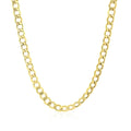 14k Yellow Gold Curb Chain (4.40 mm) by Avera Group