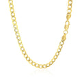 14k Yellow Gold Curb Chain (4.40 mm) by Avera Group