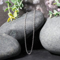 14k White Gold Diamond Cut Cable Link Chain (1.90 mm) by Avera Group