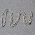 14k White Gold Diamond Cut Cable Link Chain (1.90 mm) by Avera Group