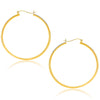 10k Yellow Gold Polished Hoop Earrings (1.5x40mm)