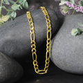 10K Yellow Gold Solid Figaro Chain (4.50 mm) by Avera Group
