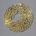 10K Yellow Gold Solid Figaro Chain (4.50 mm) by Avera Group
