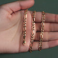10K Yellow Gold Solid Figaro Chain (4.50 mm) by Avera Group