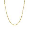 14k Yellow Gold Diamond Cut Cable Link Chain (1.90 mm) by Avera Group