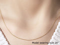 14k Yellow Gold Oval Cable Link Chain (0.97 mm) by Avera Group