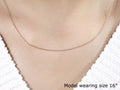 14k Pink Gold Diamond Cut Cable Link Chain (0.87 mm) by Avera Group