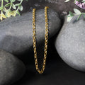 14k Yellow Gold Oval Rolo Chain (3.20 mm) by Avera Group