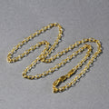 14k Yellow Gold Oval Rolo Chain (3.20 mm) by Avera Group