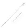 10k White Gold Solid Diamond Cut Rope Chain (1.60 mm) by Avera Group