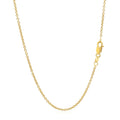14k Yellow Gold Round Cable Link Chain (1.50 mm) by Avera Group