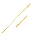 14k Yellow Gold Sparkle Anklet 1.5mm by Avera Group