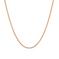 14k Rose Gold Adjustable Popcorn Chain (1.30 mm) by Avera Group