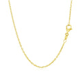 14k Yellow Gold Round Cable Link Chain 1.5mm by Avera Group