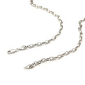 14k White Gold Oval Rolo Chain (4.60 mm) by Avera Group