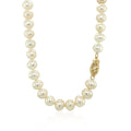 14k Yellow Gold Necklace with White Freshwater Cultured Pearls (6.0mm to 6.5mm) by Avera Group