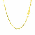 14k Yellow Gold Round Box Chain (1.80 mm) by Avera Group