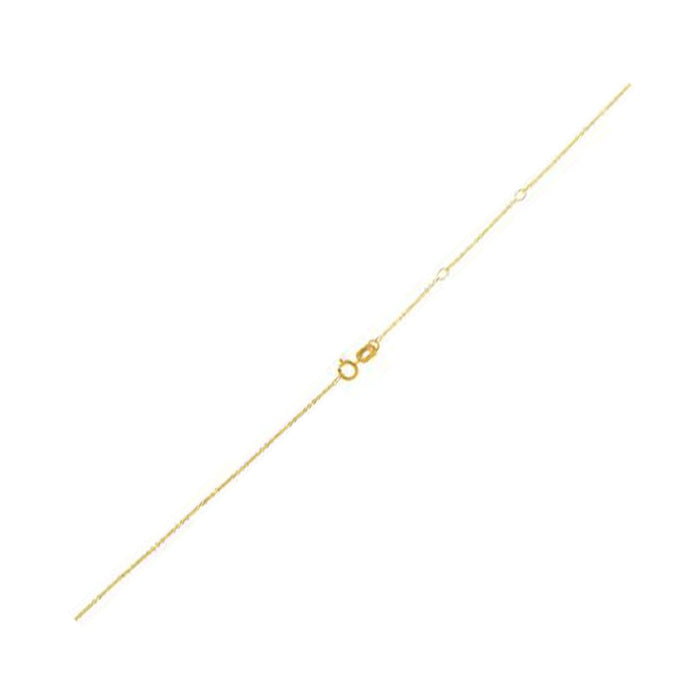Adjustable Cable Chain in 14k Yellow Gold (0.97 mm) by Avera Group