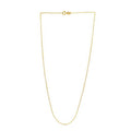 Adjustable Cable Chain in 14k Yellow Gold (0.97 mm) by Avera Group