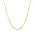 14k Yellow Gold Rolo Chain (2.50 mm) by Avera Group
