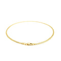 2.5mm 14k Yellow Gold Curb Link Anklet by Avera Group