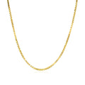 14k Yellow Gold Classic Box Chain (1.10 mm) by Avera Group