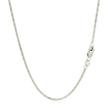 14k White Gold Lumina Pendant Chain (1.00 mm) by Avera Group