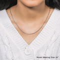 14k White Gold Franco Chain (1.20 mm) by Avera Group