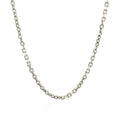 Sterling Silver Rhodium Plated Cable Chain (2.75 mm) by Avera Group